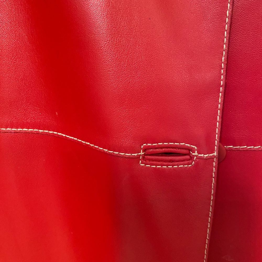 Red leather jacket - Picture 7 of 7